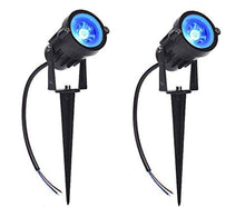 Load image into Gallery viewer, DMAK Multi Traders™ LED Outdoor Garden Spike Light 3W IP65, Blue, with 1 Year Warranty, Aluminium Body | garden lights | | 3w garden light | (Set-02) - Home Decor Lo