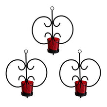 Load image into Gallery viewer, TIED RIBBONS Wall Hanging Tealight Candle Holders