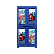 Load image into Gallery viewer, Cello Novelty Big Little Racer Cupboard with 6 Shelves (Matt Finish, Blue) - Home Decor Lo