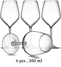 Load image into Gallery viewer, Ash & Roh Red Wine Glasses Crystal Clear Tableware Glass Pack of 4, 350 ml - Home Decor Lo