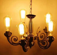 Load image into Gallery viewer, GreyWings 5 Lamp Antique Brass Portuguese Style Chandelier, Ceiling Hanging Light, Pandent Lamp (Antique Bronze) - Home Decor Lo