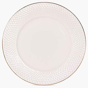 Home Centre Divine Dinner Plate - 27 cm - White - Home Decor Lo