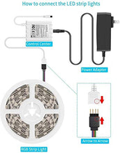 Load image into Gallery viewer, HYPER LIGHT LED Strip Lights | RGB 3528LEDs Color Changing Full Kit with Remote Control | 2A Adapter Power Supply Mood Lamp | Decoration sled strip light | lights for decoration | led strip light with remote control - Home Decor Lo