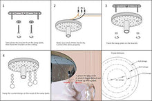 Load image into Gallery viewer, CRYSTA WORLD Crystal Chandelier Luxury Light Lamp Round Crystal Rain Drop Pendant Light Fixture for Living Room Bedroom. (3 in 1) - Home Decor Lo