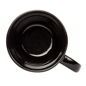 B37 Amor Series Ceramic Coffee Mugs - 1 Piece, Glossy Black - Home Decor Lo