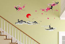 Load image into Gallery viewer, Amazon Brand - Solimo Wall Sticker for Living Room (The Lake & The Mountains, Ideal Size on Wall - 200 cm x 150 cm) - Home Decor Lo