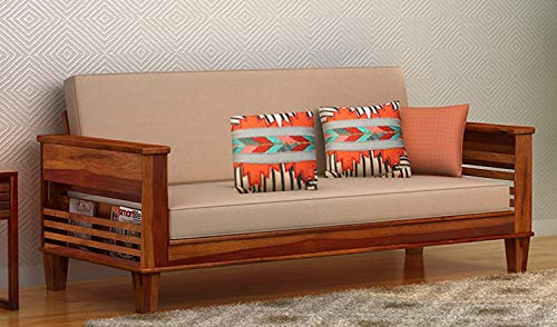 Craftatoz Sheesham Wood Seater Sofa Set Furniture for Living