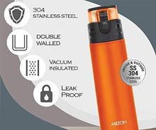 Load image into Gallery viewer, Milton Atlantis 900 Thermosteel Water Bottle, 750 ml, Orange - Home Decor Lo