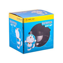 Load image into Gallery viewer, Awkenox Doraemon Soup Bowl Set | Stainless Steel Soup Bowl with Spoon for Kids- Silver - Home Decor Lo