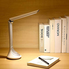 Load image into Gallery viewer, OPPLE 5W Led Desk Lamp, Flicker Free Table Lamp, Study Lamps, Rechargable & Long Battery Backup, 3 Levels Brightness Mode, Touch Control (White, Pack of 1)
