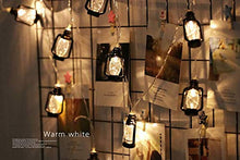 Load image into Gallery viewer, AtneP Black Lantern 16 LED Fairy String Lights for Home Decoration | Festival Decor Lights Diwali Christmas | Warm White - Home Decor Lo