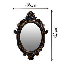 Load image into Gallery viewer, KURTZY Classic Antique Style Wall Mirror, Oval Sculpt for Home Décor, Living Room, Bedroom and Bathroom (46 cm x 63 cm) (Elliptical). - Home Decor Lo