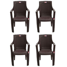 Load image into Gallery viewer, AVRO FURNITURE 7756 Plastic Chair | Set of 4 | Matt and Gloss Pattern | for Dining Room, Bedroom, Kitchen, Living Room | Bearing Capacity up to 150Kg | Strong & Sturdy Structure | 1 Year Guarantee - Home Decor Lo