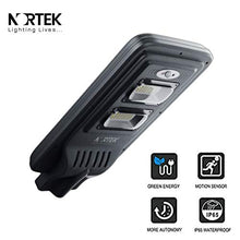 Load image into Gallery viewer, Nortek Stela 6500k 60 Watt 6000 Lumens Fully Waterproof LED Solar Chargeable Street Light with Sensor and Remote Control Function with 10 Hours Backup - Home Decor Lo