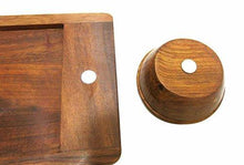 Load image into Gallery viewer, Ages Behind Wooden Tray 15" with Magnetic Bowl Wooden Tray Set for Serving - Home Decor Lo