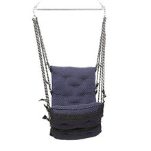 Load image into Gallery viewer, Smart Beans Cotton Hanging 150 Kg Capacity Hammock Swing Jhula Chair for Both Kids and Adults (Dark Blue) - Home Decor Lo