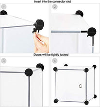 Load image into Gallery viewer, Keshav International 12 Door Plastic Sheet Wardrobe Storage Rack Closest Organizer for Clothes Kids Living Room Bedroom Small Accessories - Home Decor Lo