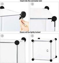 Load image into Gallery viewer, Aastha Enterprise 8 Door Plastic Sheet Wardrobe Storage Rack Closest Organizer for Clothes Kids Living Room Bedroom Small Accessories (Printed Pink) - Home Decor Lo