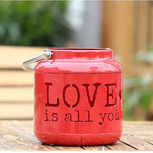 Load image into Gallery viewer, Instakart Lanterns for Decoration Love is All You Need Candle/Lights Hanging Lanterns for Home/Office/Garden,1 Pcs (Sky Blue, 12 * 12 * 13Cm (Small)) - Home Decor Lo
