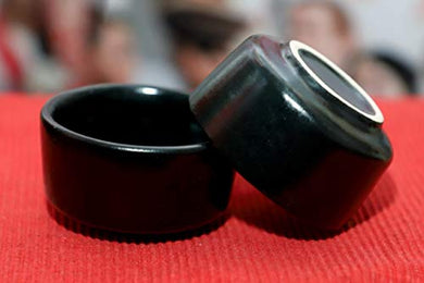 Crock Comforts Handmade and Handcrafted Ceramic Stoneware Chutney/Serving Dip/Bowl (Black, 3-inch Diameter) - Set of 2 - Home Decor Lo
