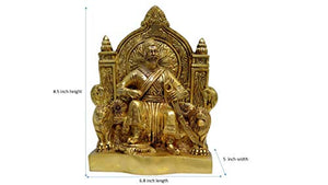 SimmSimm Brass Chhatrapati Shivaji Brass Handicraft Art (Multicoloured) - Home Decor Lo