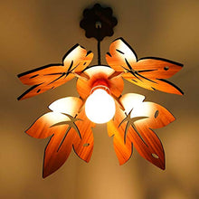 Load image into Gallery viewer, US DZIRE - THE BRAND OF LIFESTYLE 406 Hanging Lamp Electric Antique Wooden Ceiling Lights (with Gold Bulb) - Pendant Lamp Night Lamp Living Room,Bedroom,Home Decor,Modern Kitchen (Beige)