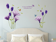 Load image into Gallery viewer, Amazon Brand - Solimo Wall Sticker for Living Room (Tulip Twirl, ideal size on wall, 110 cm x 80 cm ),Multicolour - Home Decor Lo