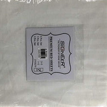 Load image into Gallery viewer, Gupta Furnishing Mall SIGNEER Home/Hotel Linen Cotton 310 TC Self Satin Stripe Full Size Double Bed Sheet with Pillow Covers (White) - Home Decor Lo