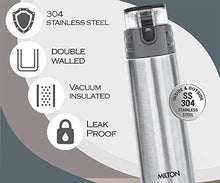 Load image into Gallery viewer, Milton Atlantis 900 Thermosteel Hot and Cold Water Bottle, 750 ml, Silver - Home Decor Lo