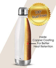 Load image into Gallery viewer, Milton Duo DLX 1000 Thermosteel 24 Hours Hot and Cold Water Bottle, 1 Litre, White - Home Decor Lo