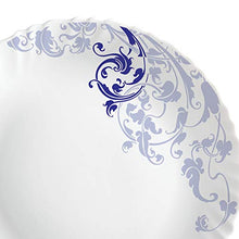 Load image into Gallery viewer, Larah by Borosil Blue Eve Silk Series Opalware Dinner Set, 35 Pieces, White