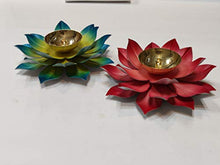 Load image into Gallery viewer, Collectible India Metal Diya (Multicolour, 5.5 X 1.5 Inch) - Home Decor Lo