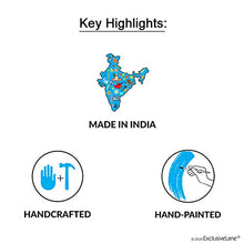 Load image into Gallery viewer, ExclusiveLane 'Birds On Planks' Warli Handpainted Wall Keyholder & Home Decorative Key Holders (6 Hooks) - Keychain Holder Key Hangers Key Stand & Wall Hanging Wooden Key Holder for Wall - Home Decor Lo