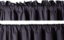 Load image into Gallery viewer, AmazonBasics Room Darkening Blackout Curtain Set of 2 with Tie Backs - 245 GSM - (7 Feet - Door) 52" x 84", Black - Home Decor Lo