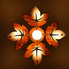 Load image into Gallery viewer, US DZIRE - THE BRAND OF LIFESTYLE 406 Hanging Lamp Electric Antique Wooden Ceiling Lights (with Gold Bulb) - Pendant Lamp Night Lamp Living Room,Bedroom,Home Decor,Modern Kitchen (Beige)