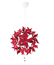 Load image into Gallery viewer, IKEA RAMSELE Pendant lamp, Flower, Dark red, 43 cm (17") - Home Decor Lo