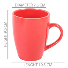 Load image into Gallery viewer, Anwaliya Edesia Series Ceramic Coffee Mugs - 6 Pieces, Glossy Multi Colour, 250 ML - Home Decor Lo