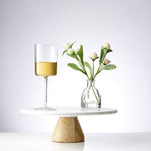 Load image into Gallery viewer, JoyJolt White Wine Glasses – Claire Collection 11.4 Ounce Wine Glasses Set of 2 – Deluxe Crystal Glasses with Ultra-Elegant Design – Made In Czech Republic - Ideal for Home Bar, Kitchen, Restaurants - Home Decor Lo