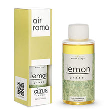 Load image into Gallery viewer, AIR-ROMA Pure, Natural and Undiluted Lemon Grass Aroma Diffuser Oil - 100ml, Yellow - Home Decor Lo