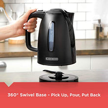Load image into Gallery viewer, BLACK+DECKER KE1500B 1.7L Rapid Boil Electric Cordless Kettle, Black - Home Decor Lo