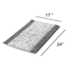 Load image into Gallery viewer, Lykke Decor Anti-Slip Bath Mat Microfiber Soft, Size 40 x 60 cm - Bathroom Rugs - Suitable for Kitchen, Bedroom and Bathroom, Dry Fast Water Absorbent &amp; Machine-Washable - Set of 1 - Home Decor Lo