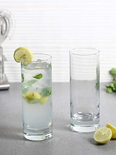Load image into Gallery viewer, Amazon Brand - Solimo Nia High Ball Glass Set, 325ml, Set of 6, Transparent - Home Decor Lo