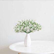 Load image into Gallery viewer, Bomarolan Artificial Baby Breath Flowers Fake Gypsophila Bouquets 12 Pcs Fake Real Touch Flowers for Wedding Decor DIY Home Party(White) - Home Decor Lo