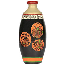 Load image into Gallery viewer, Artysta Terracotta Flower Vase (4.5 x 3 inch, Multicolour) - Home Decor Lo