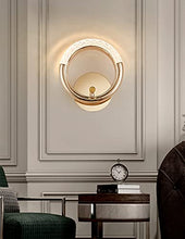Load image into Gallery viewer, CITRA Led Glass Crystal Golden Metal Wall Light - Warm White