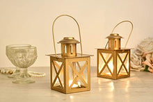 Load image into Gallery viewer, Mokari Gold Hanging Lantern | Tealight Holder | Diwali Decoration & Gifitng Items (Set of 2) - Home Decor Lo