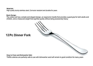 Eversteel Stainless Steel Dinner Fork -Set of 12 - Home Decor Lo