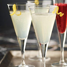 Load image into Gallery viewer, NEWTOWN-Champagne Flute|Lead Free Crystal Glass|Cocktail|Mocktail|Brandy|Martini|Wine|Whiskey-Set of 6 (V-Shape Wine) - Home Decor Lo