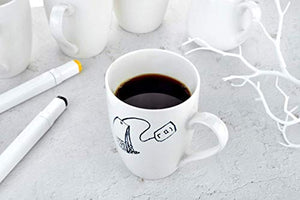 Satyam Kraft 1 pcs Ceramic Mug 300 ml for Coffee Tea Beverage Tea Cups/Coffee Mugs for Home Valentine Gift (1 Pcs ) /Mugs for Friends / Mugs for Coffee / Mugs for Boyfriend / Mugs for Husband . - Home Decor Lo