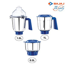 Load image into Gallery viewer, Bajaj Typhoon 750-Watt Mixer Grinder with 3 Jars (White/Turquoise) - Home Decor Lo